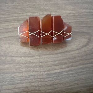 Carnelian Gemstone Hair Clip